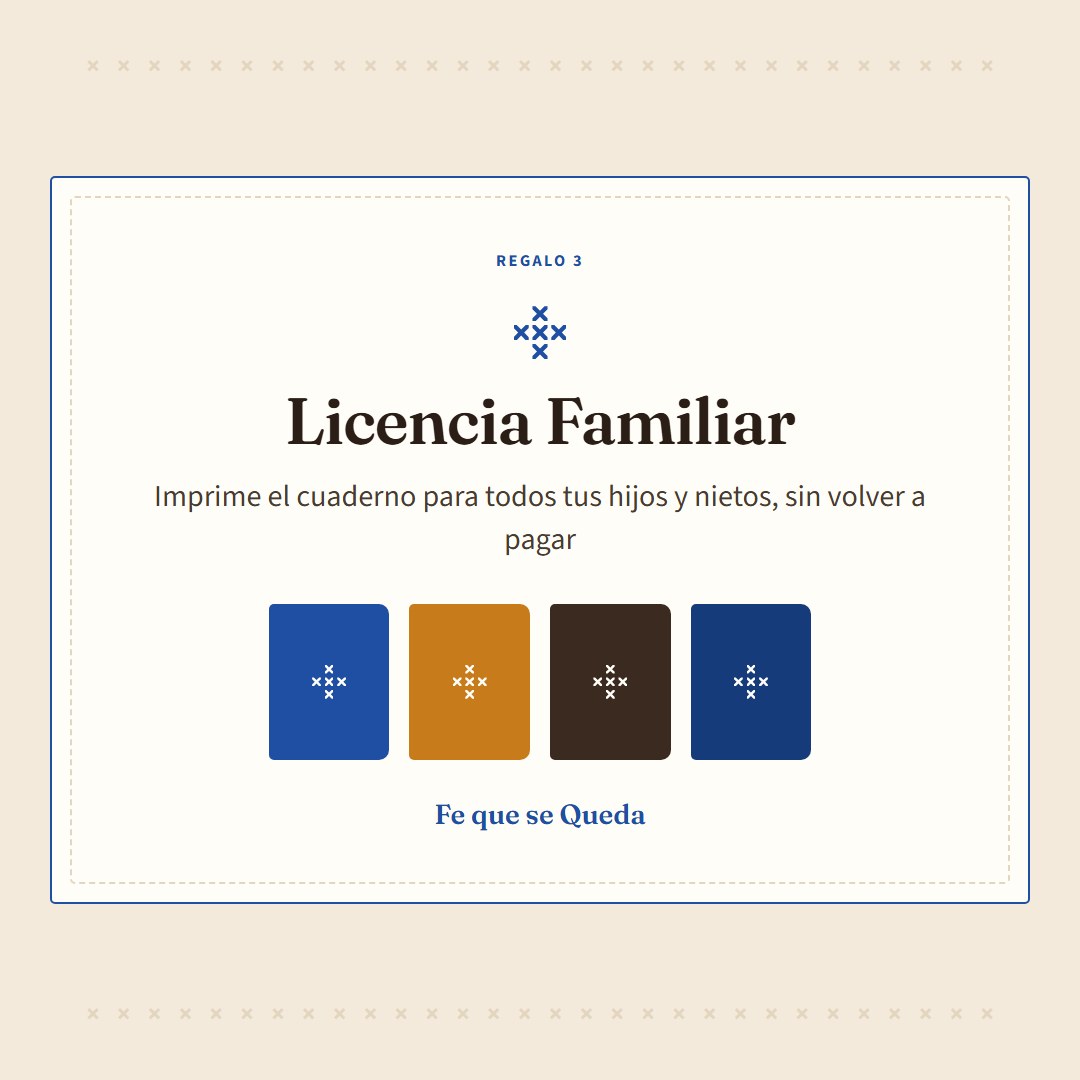Licencia Familiar para todos tus hijos y nietos